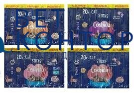 Кошида Cat Sticks палички для котів  зі смаком ягнятини та індички 20шт/блістер уп.