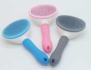 Пуходерка самоочисна велика з прориз..ручкою велика (48523 арт.)