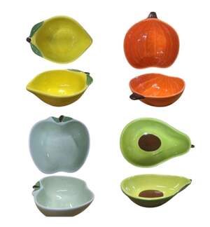 Миска керамічна для котів та собак у формі Яблука 10*4см  (арт.8897)
