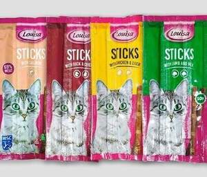 Луїза(Louisa) палички для котів з ягням та телитиною 10шт/блістер уп.