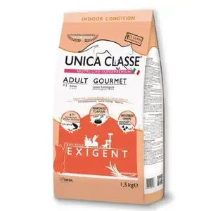 Сухий корм Unica Alleva Classe Adult Gourmet Exigent Dry - для дорослих котів (лосось) 10kg