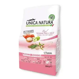 Сухий корм Unica Natura Indoor - для кімнатних котиків (лосось, рис та яблука) 1,5 kg