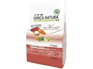 Сухий корм Unica Natura Unico Maxi - для собак великих порід (оленина, рис та морква) 12 kg